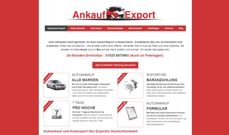 Autoankauf Euskirchen | Sie erhalten sofort ein Angebot