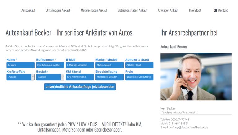 Auto sicher verkaufen? Autoankauf Oberhausen