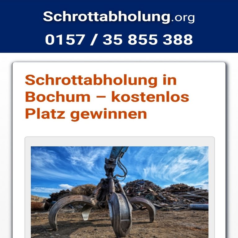 Mobile Schrotthändler In Bochum