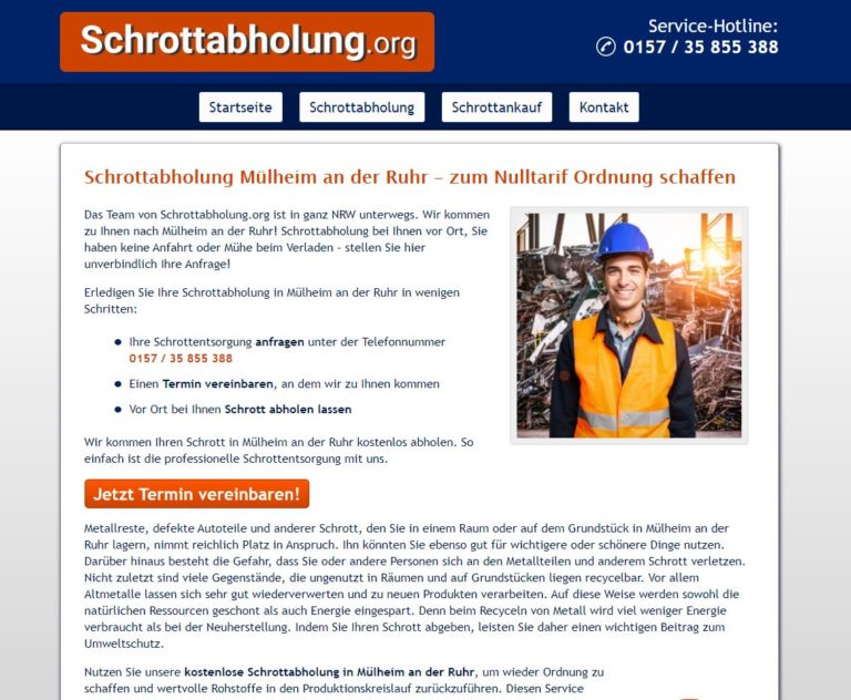 Schrottabholung Mülheim an der Ruhr – Abholung von Schrott so ein wichtiges Thema