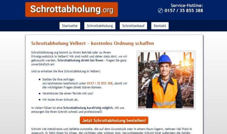 Schrottabholung Velbert: Entsorgen Sie Ihren wertvollen Metallschrott – aber richtig