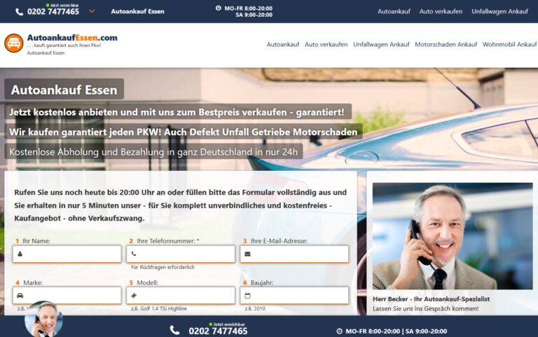 Der einfache Weg ein Auto in Essen zu verkaufen!