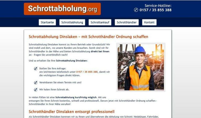 Schrotthändler Dinslaken: Ihr Partner ist Experte