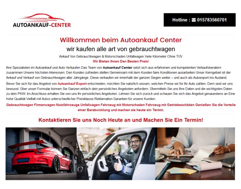 Autoankauf Ingostadt kauft jedes Auto