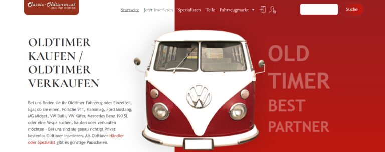 Classic-oldtimer.at: Ihr Partner im Oldtimer Markt mit breitem Angebot